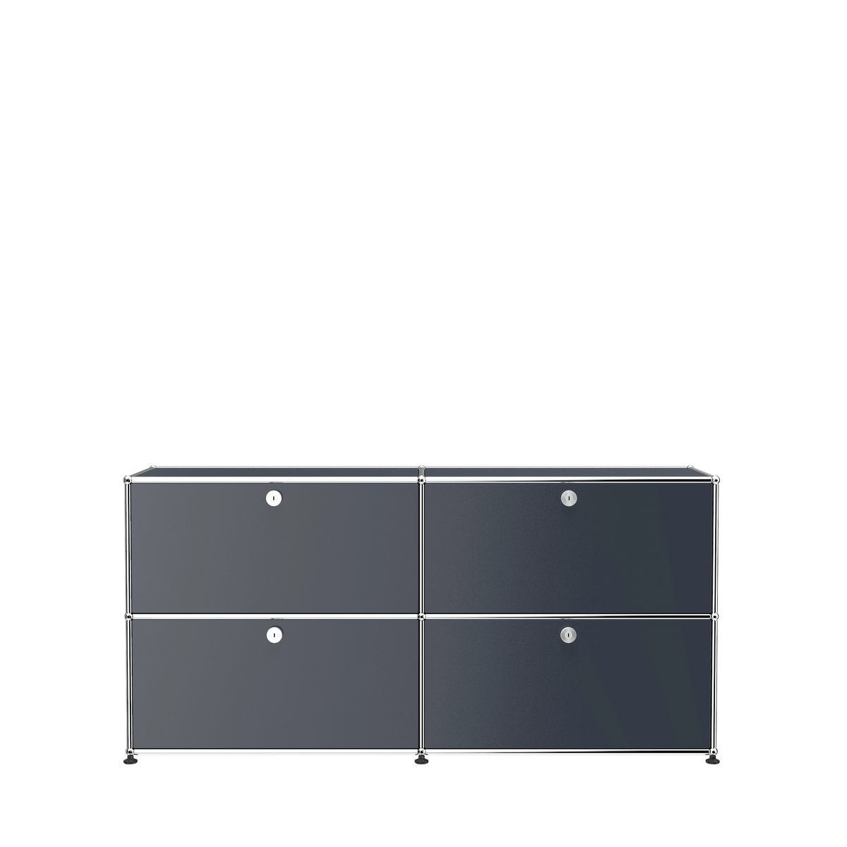 Modular Credenza 1524 Four Door in Anthracite
