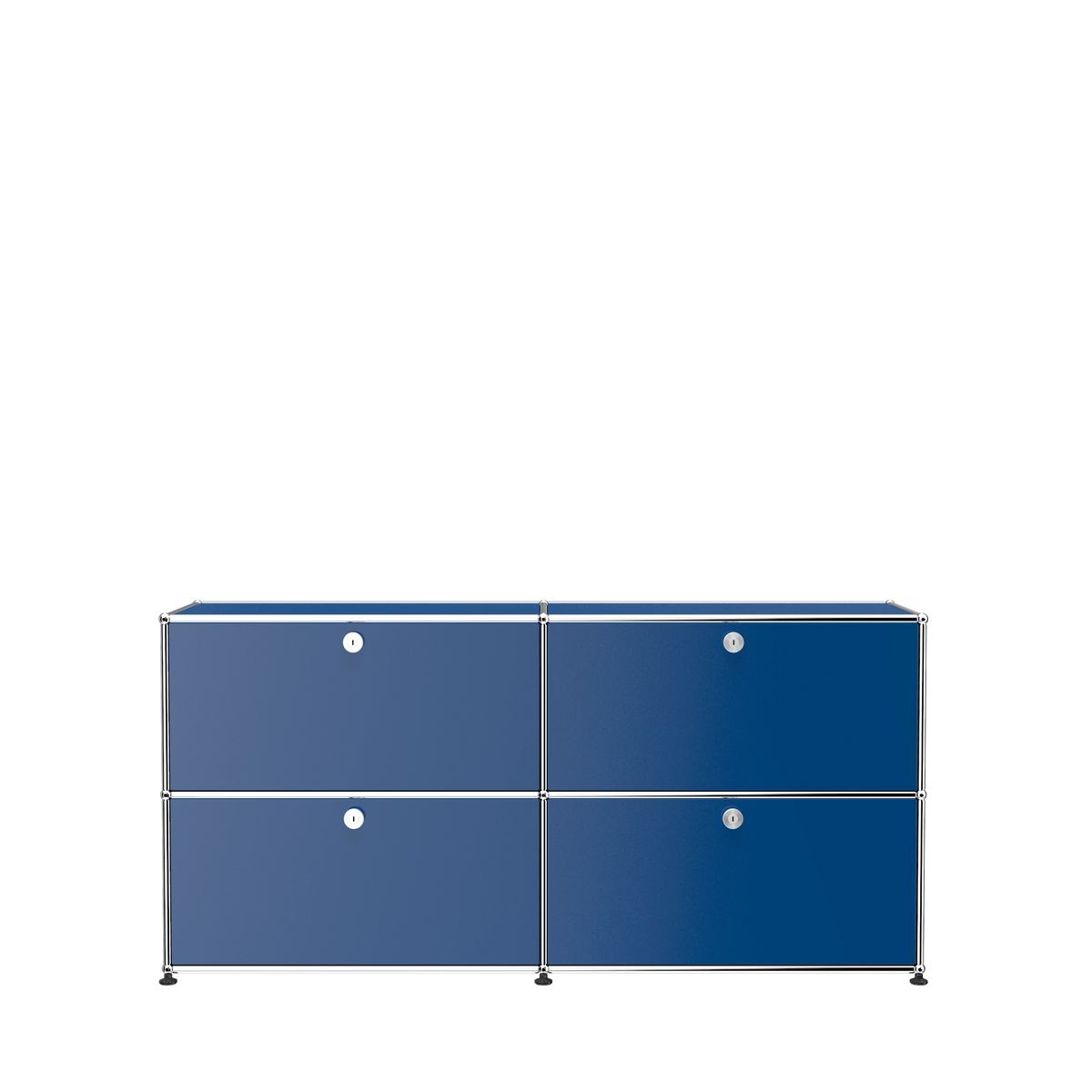 Modular Credenza 1524 Four Door in Gentian Blue