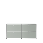 Modular Credenza 1524 Four Door in Light Grey
