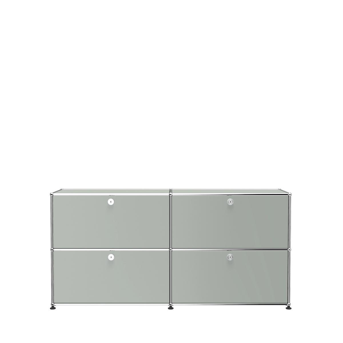 Modular Credenza 1524 Four Door in Light Grey