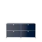 Modular Credenza 1524 Four Door in Steel Blue
