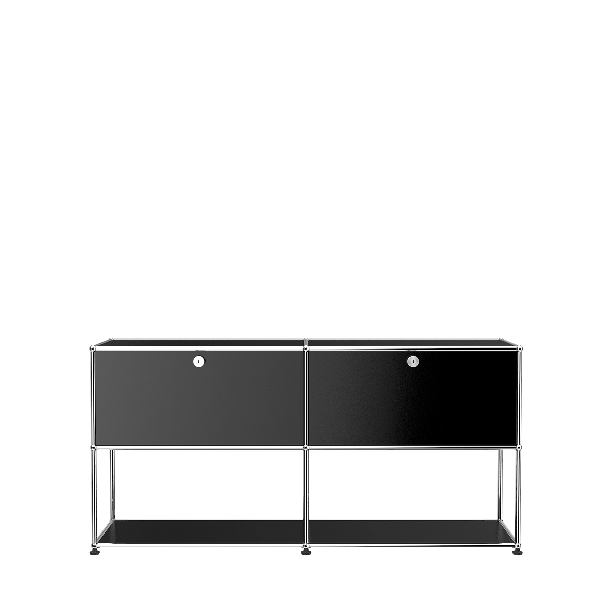 Modular Credenza 1524 Open in Graphite Black