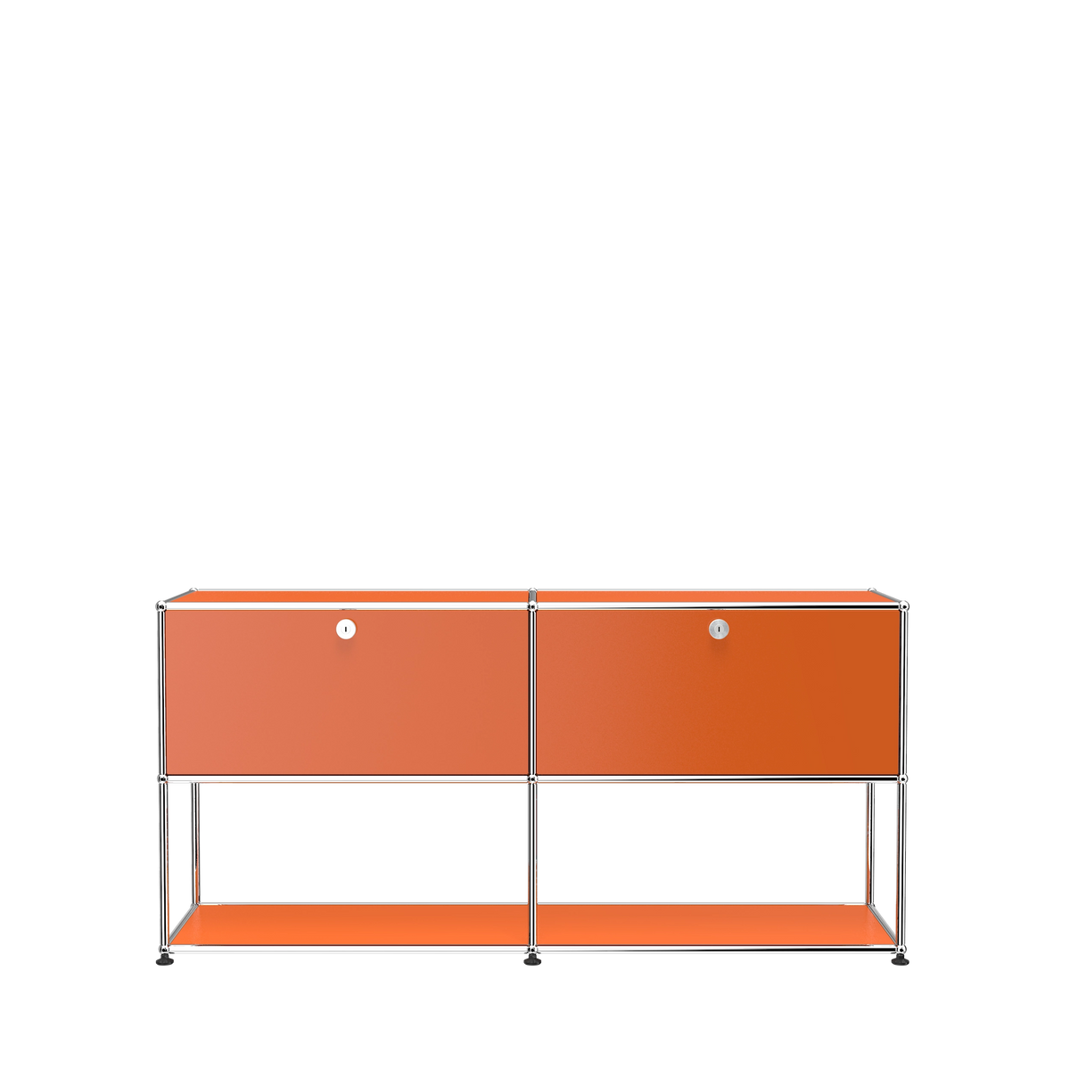 Modular Credenza 1524 Open in Pure Orange
