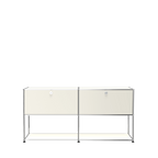 Modular Credenza 1524 Open in Pure White
