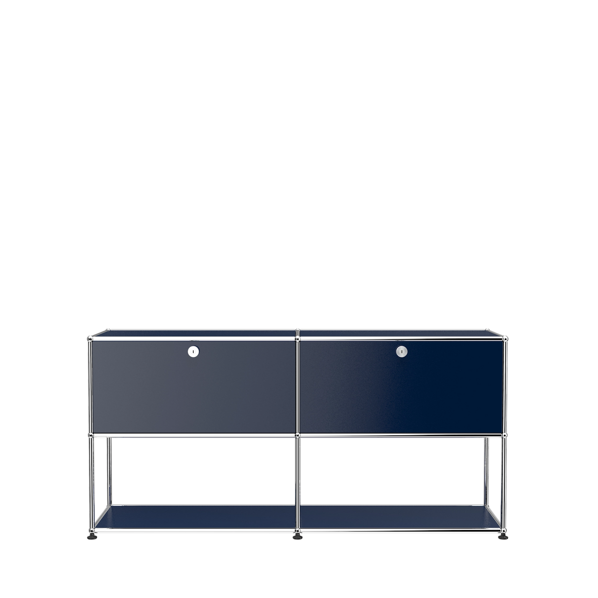 Modular Credenza 1524 Open in Steel Blue