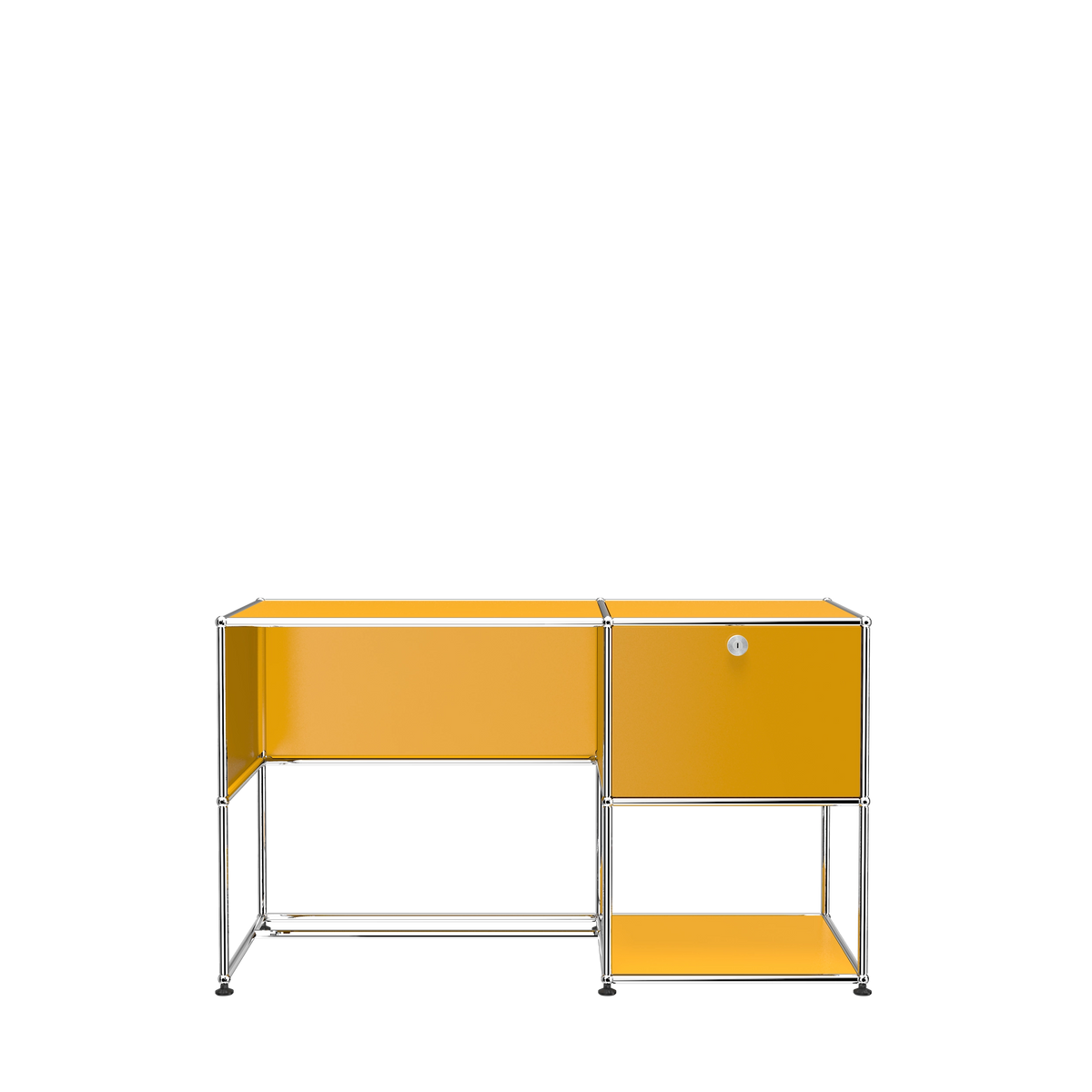 Modular Desk Unit 1270 in Golden Yellow