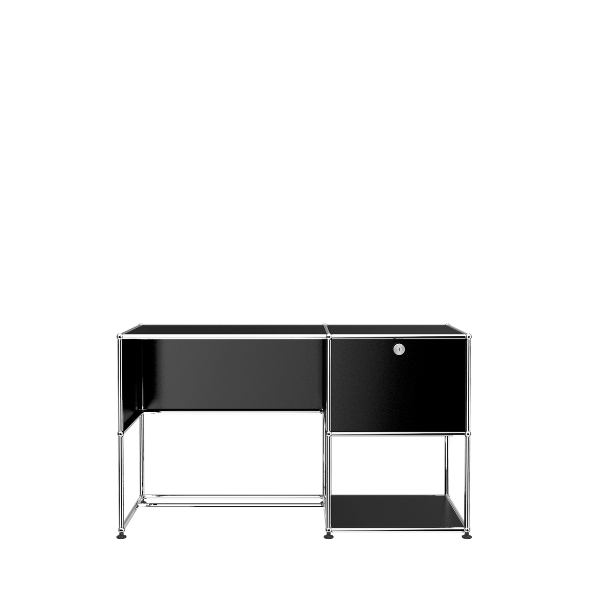 Modular Desk Unit 1270 in Graphite Black