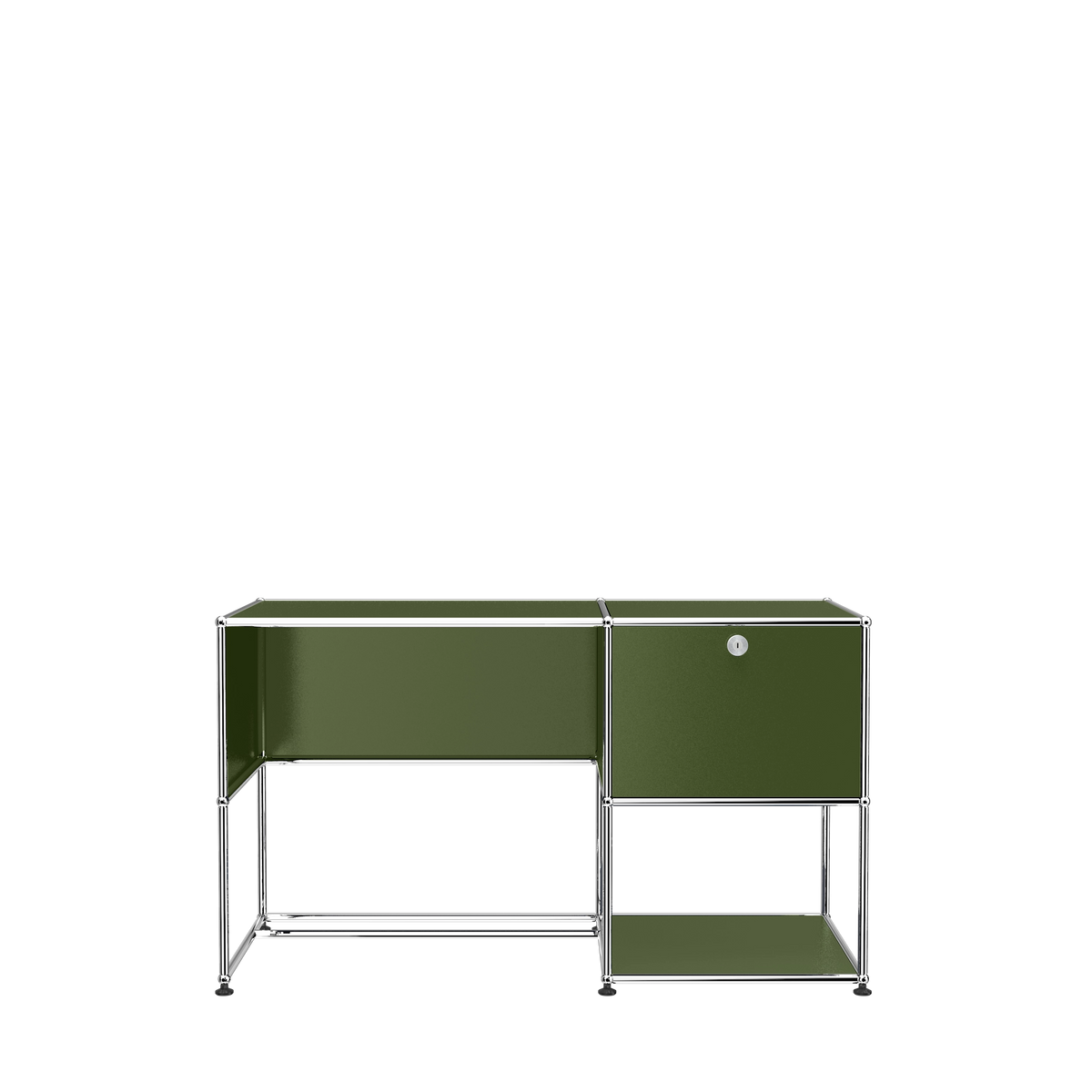 Modular Desk Unit 1270 in Olive Green