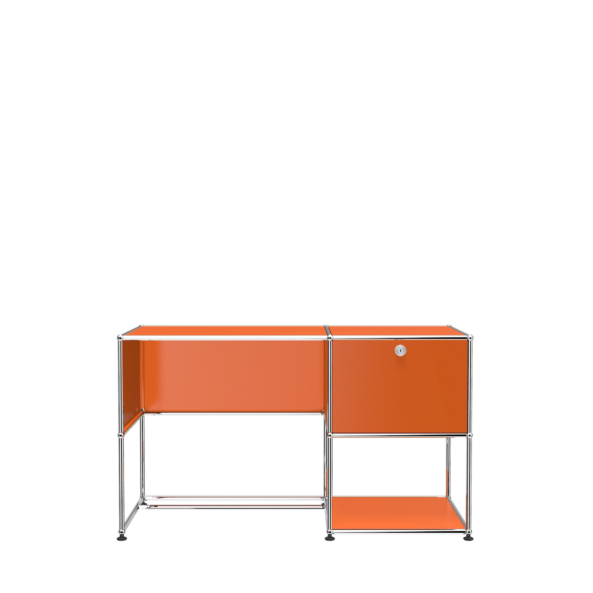 Modular Desk Unit 1270 in Pure Orange