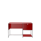 Modular Desk Unit 1270 in Ruby Red