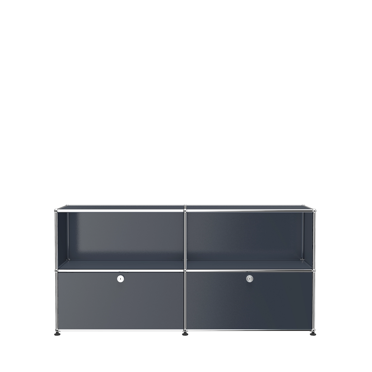Modular File Credenza 1524 Two Door in Anthracite