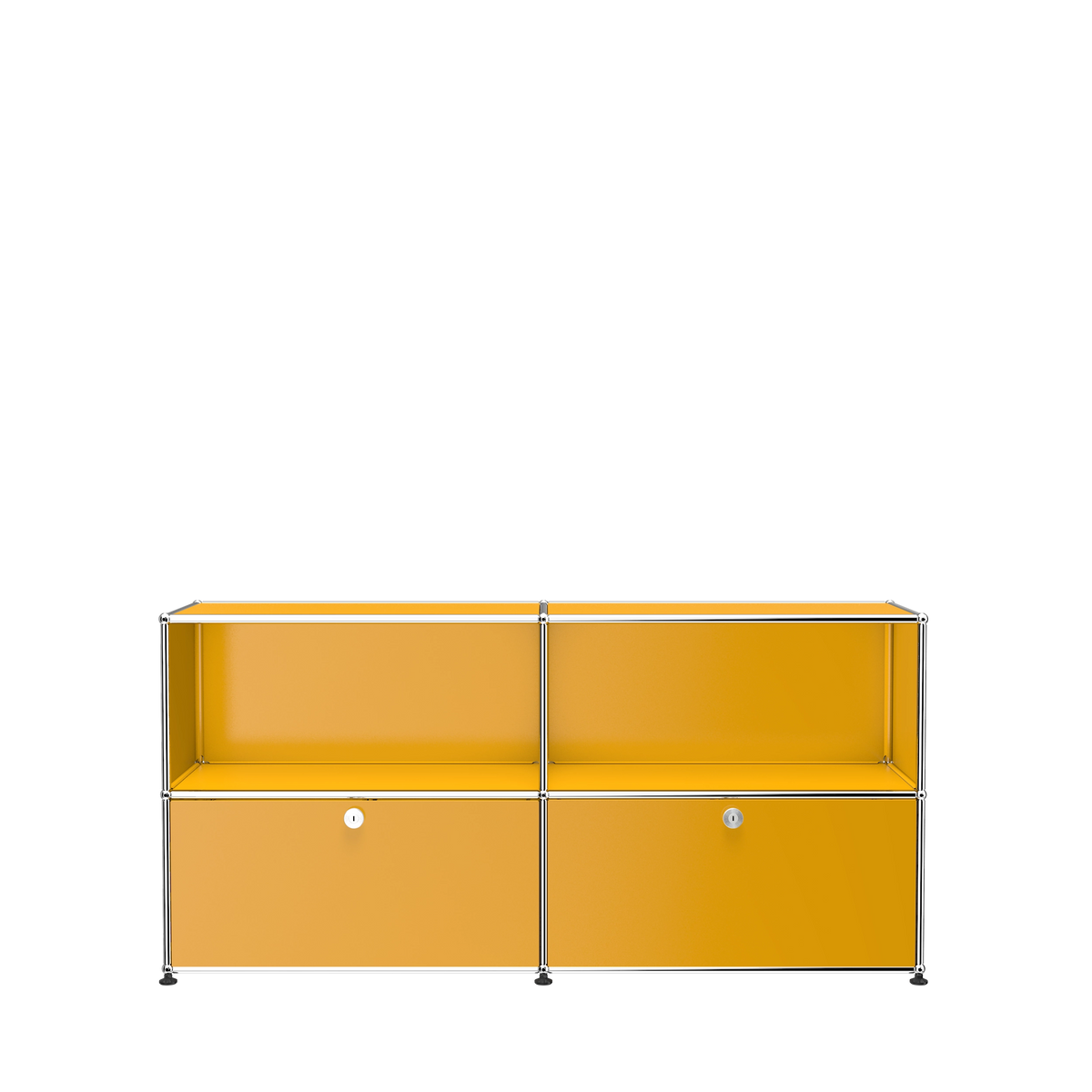 Modular File Credenza 1524 Two Door in Golden Yellow