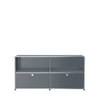 Modular File Credenza 1524 Two Door in Mid Grey