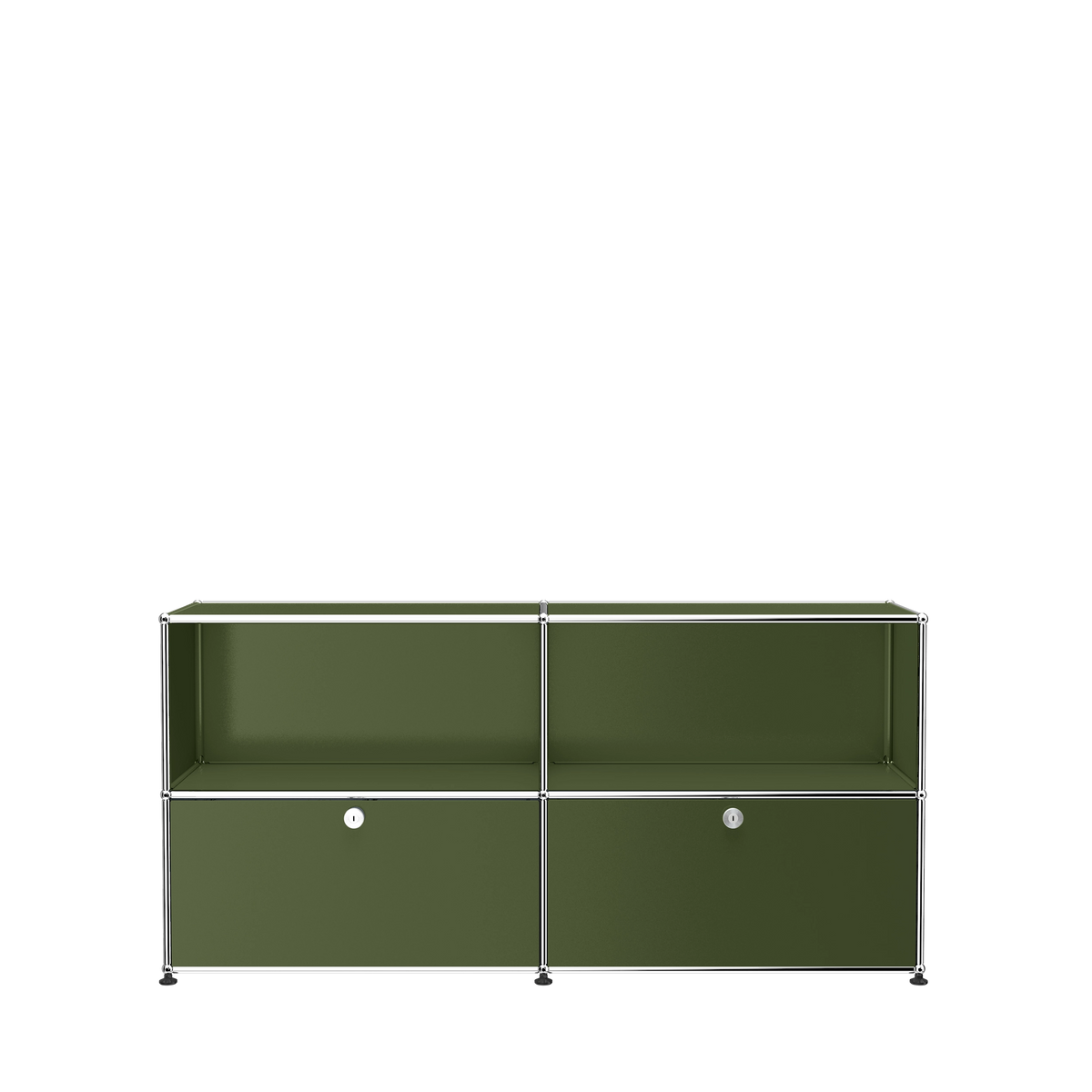 Modular File Credenza 1524 Two Door in Olive Green