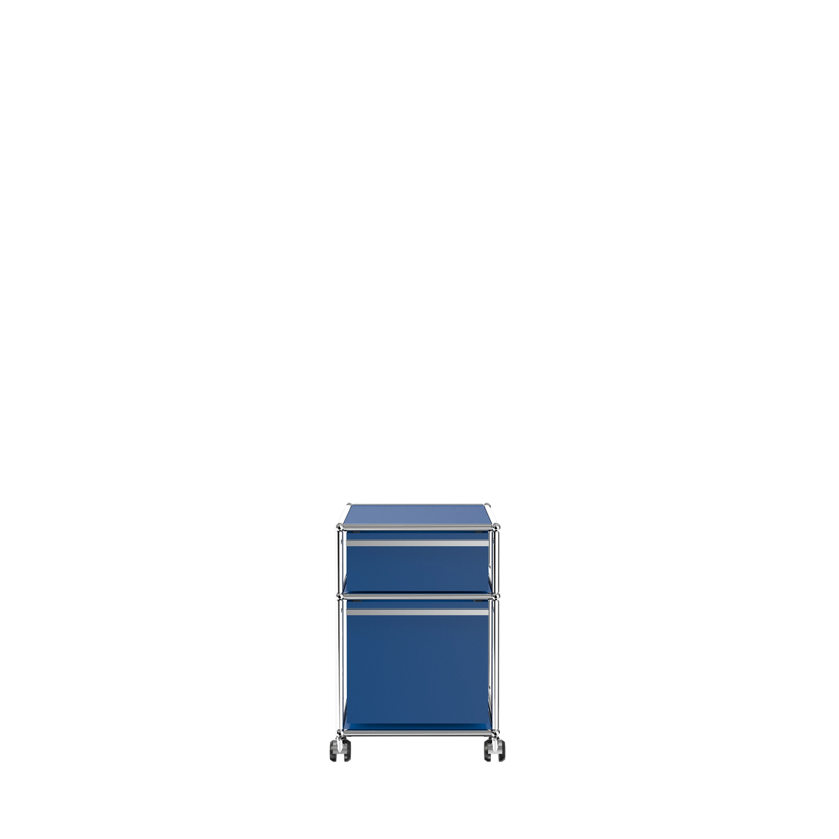 Modular Pedestal 432 Two Drawer in Gentian Blue