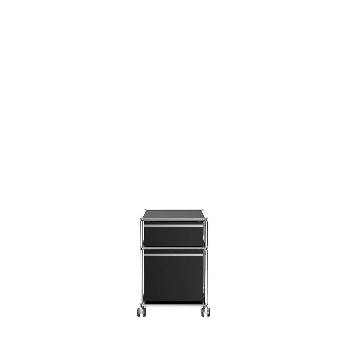 Modular Pedestal 432 Two Drawer in Graphite Black