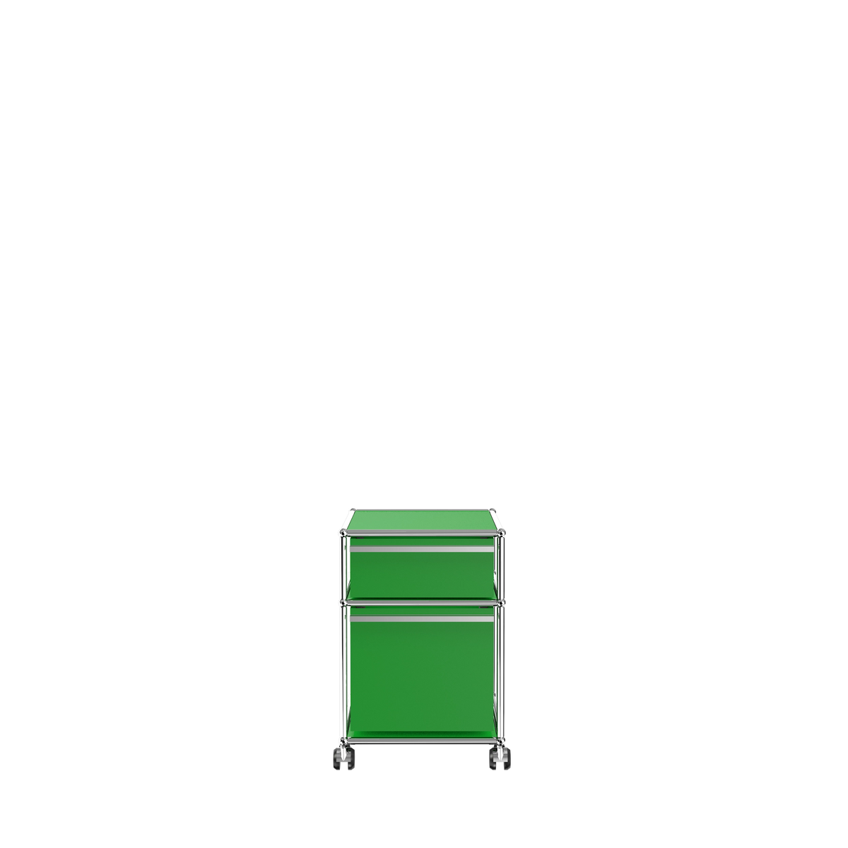 Modular Pedestal 432 Two Drawer in Green
