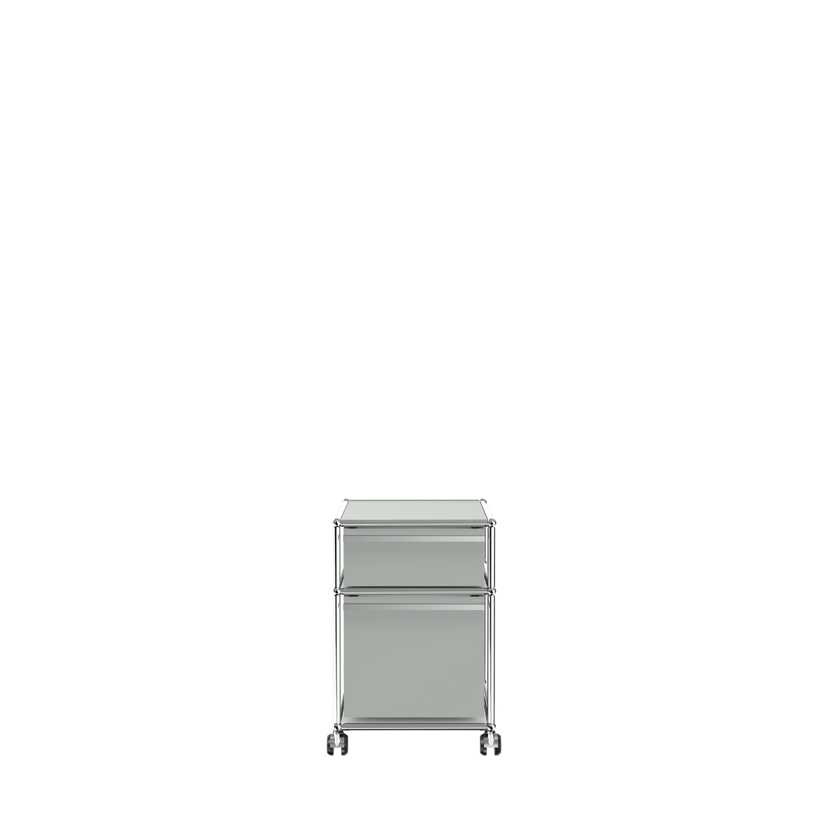 Modular Pedestal 432 Two Drawer in Light Grey
