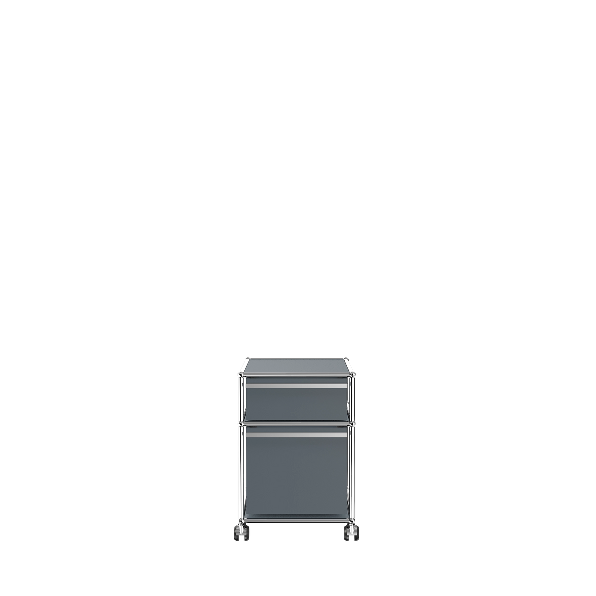 Modular Pedestal 432 Two Drawer in Mid Grey