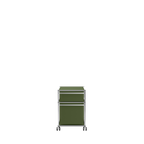 Modular Pedestal 432 Two Drawer in Olive Green