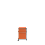 Modular Pedestal 432 Two Drawer in Pure Orange