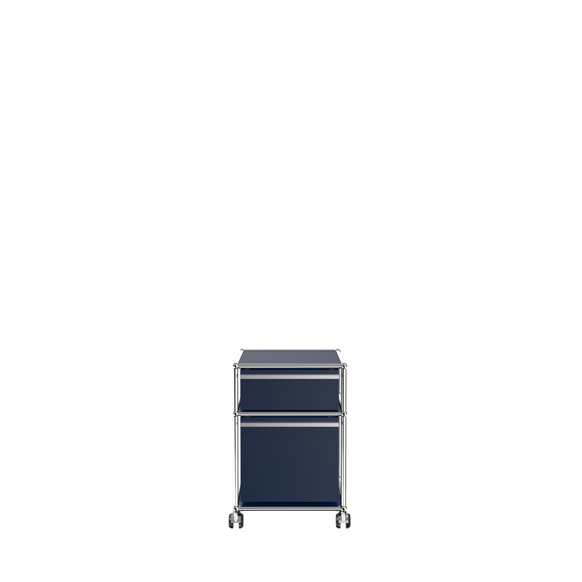 Modular Pedestal 432 Two Drawer in Steel Blue