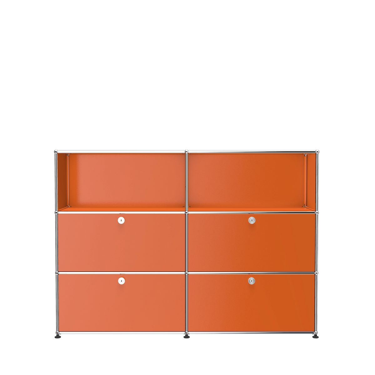 Modular Tall File Storage 1524 in Pure Orange