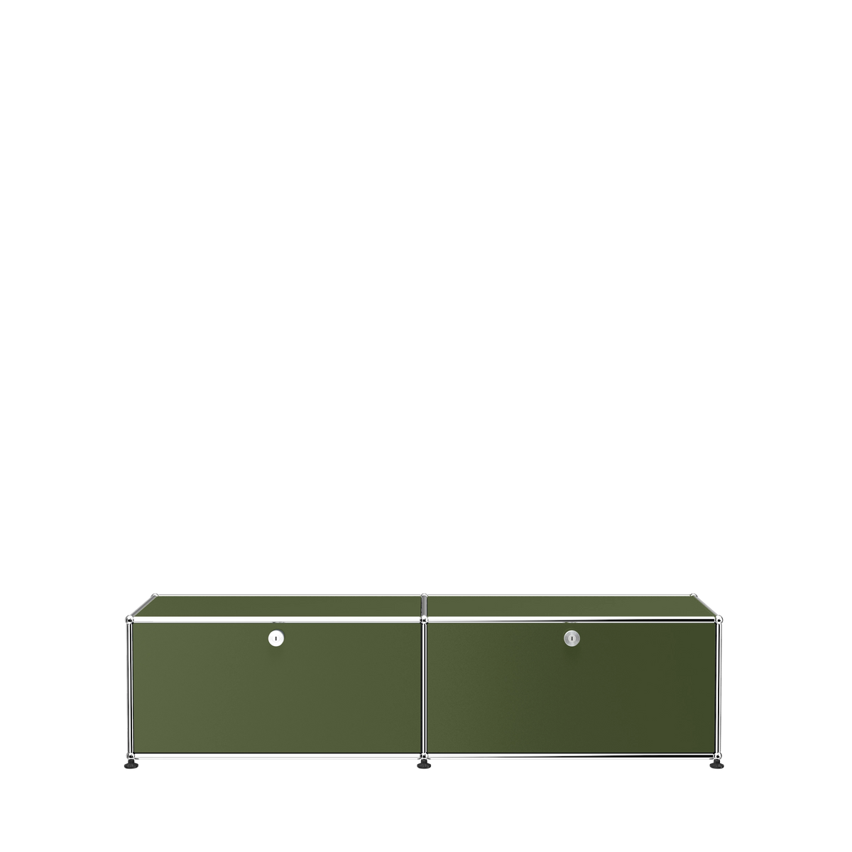 Modular Media Console 1524 Low in Olive Green