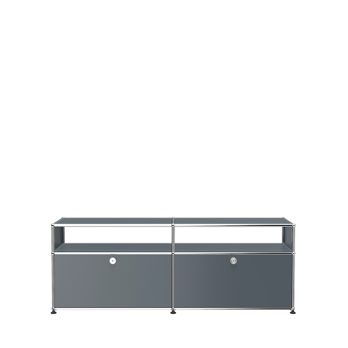 Modular Media Unit 1524 in Mid Grey