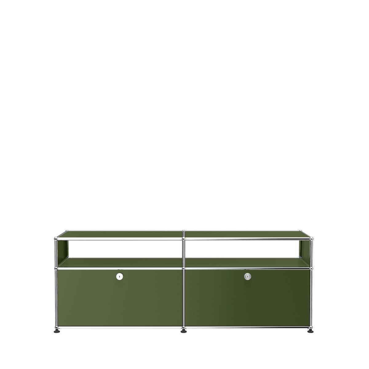 Modular Media Unit 1524 in Olive Green