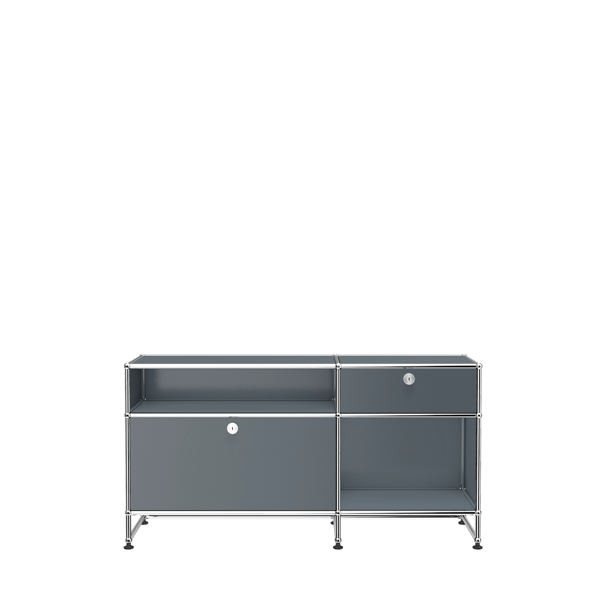 Modular Media Unit 1270 in Mid Grey