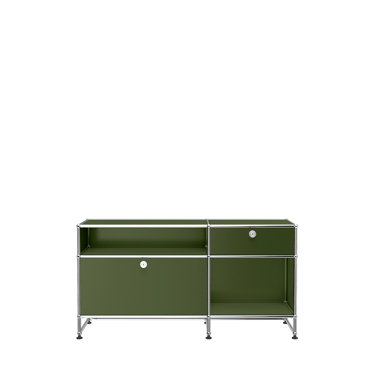 Modular Media Unit 1270 in Olive Green