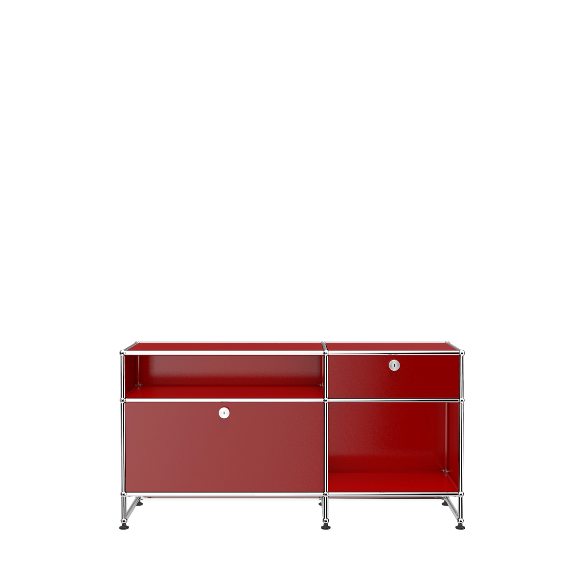 Modular Media Unit 1270 in Ruby Red