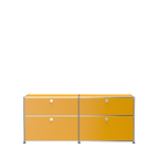 Modular Credenza 1524 Drawers in Golden Yellow