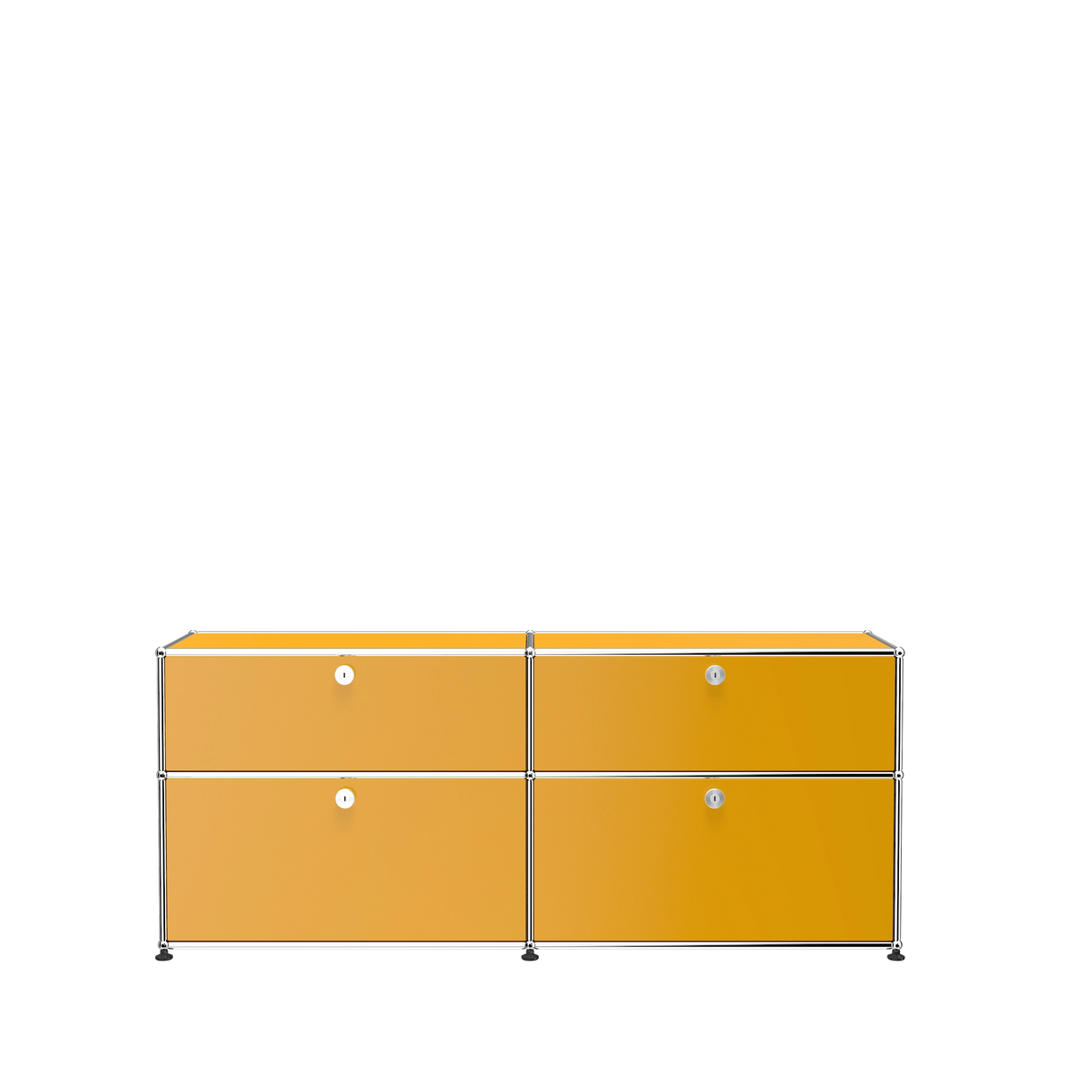 Modular Credenza 1524 Drawers in Golden Yellow