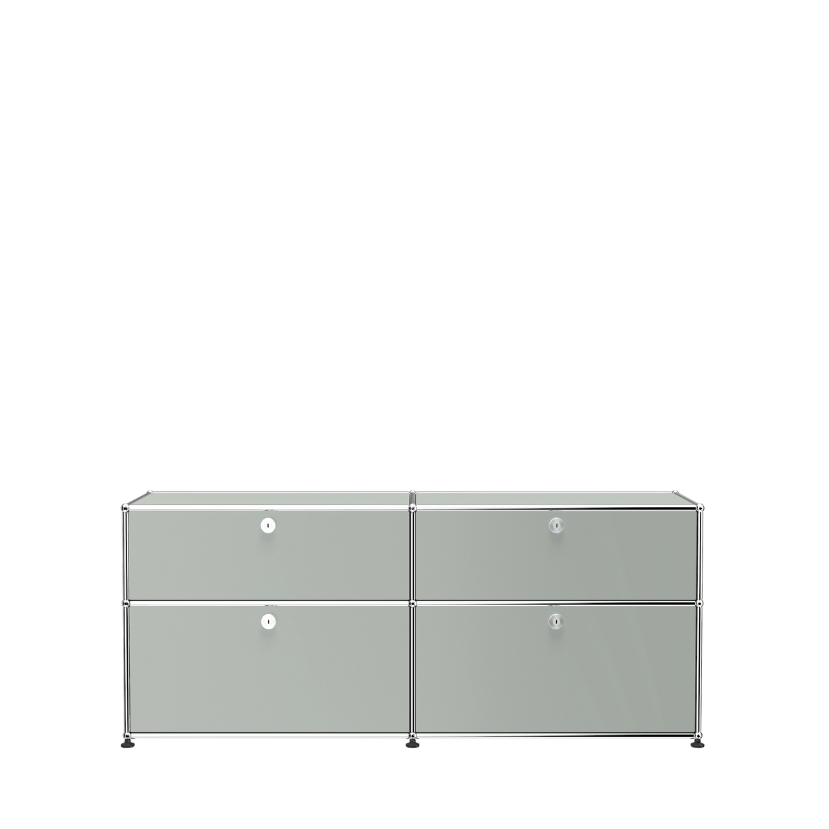 Modular Credenza 1524 Drawers in Light Grey