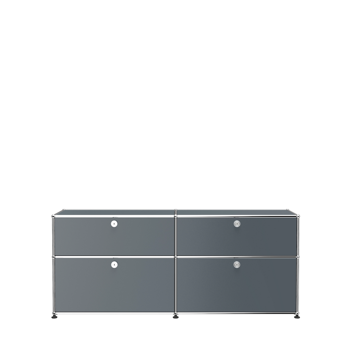 Modular Credenza 1524 Drawers in Mid Grey