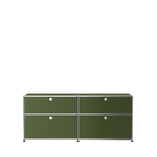 Modular Credenza 1524 Drawers in Olive Green