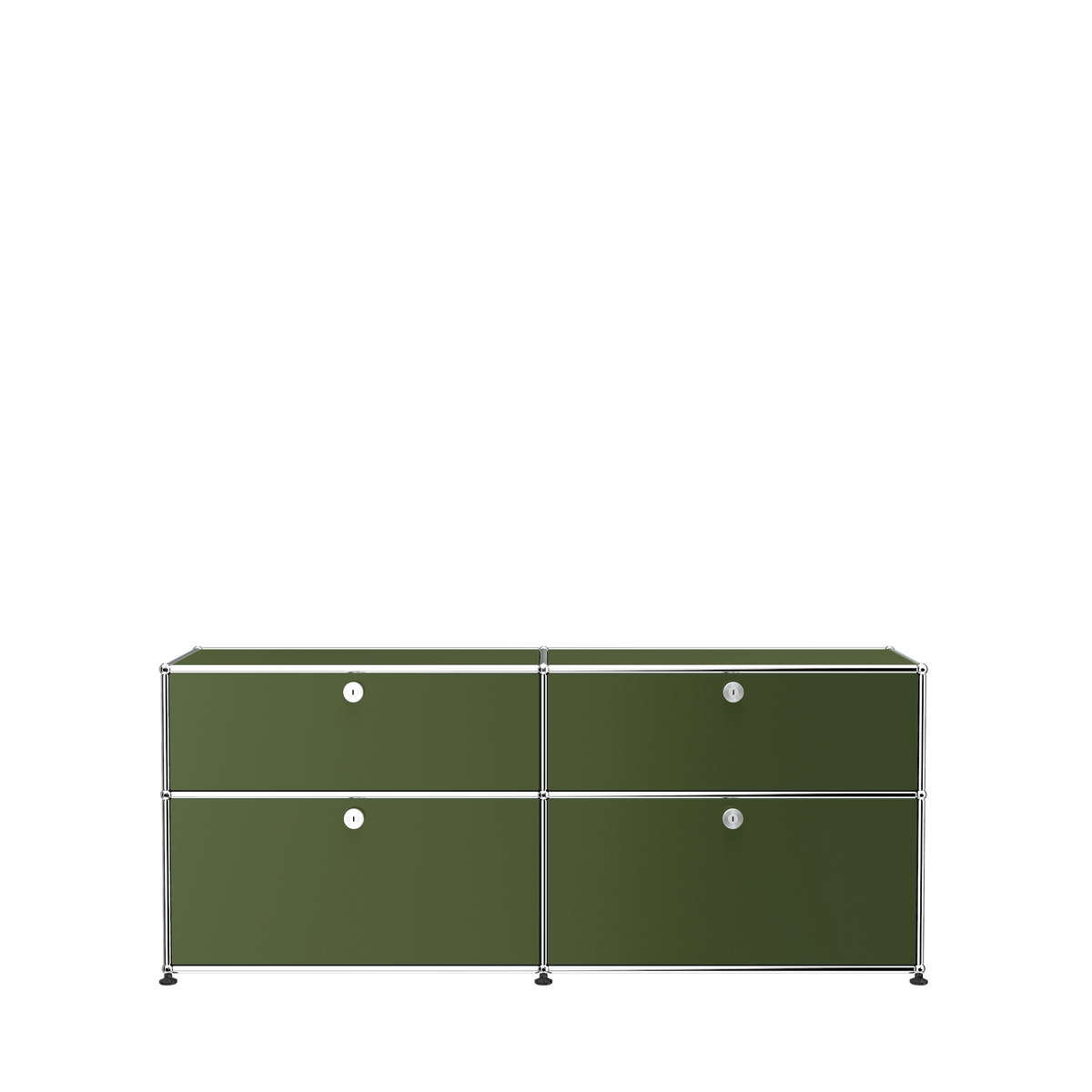 Modular Credenza 1524 Drawers in Olive Green