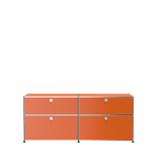 Modular Credenza 1524 Drawers in Pure Orange