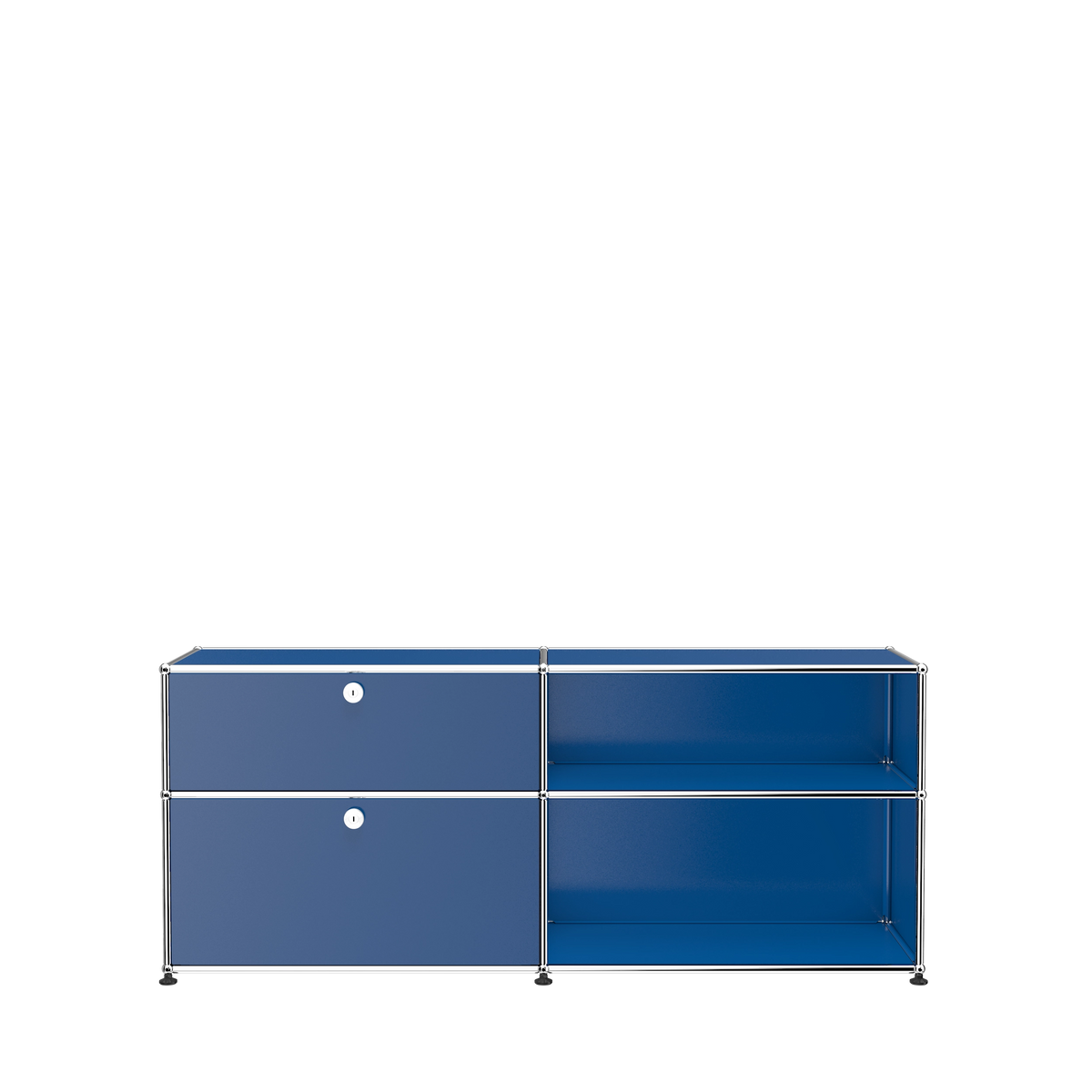 Modular File Credenza 1524 Drawers in Gentian Blue