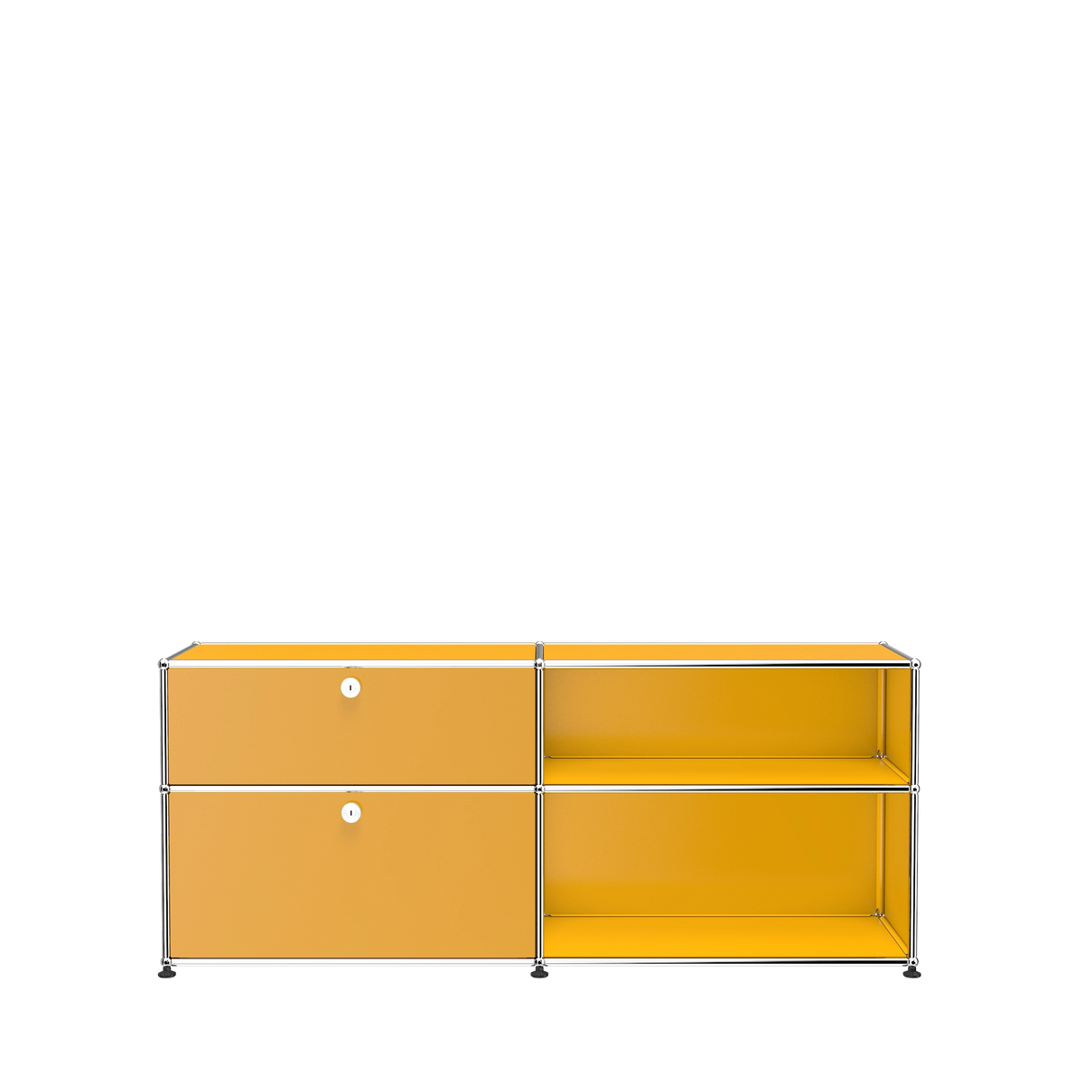 Modular File Credenza 1524 Drawers in Golden Yellow