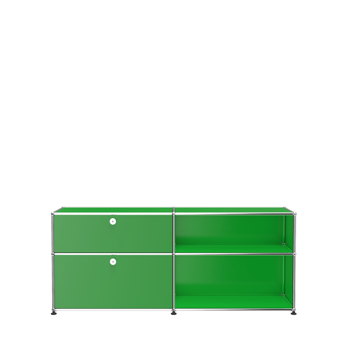 Modular File Credenza 1524 Drawers in Green