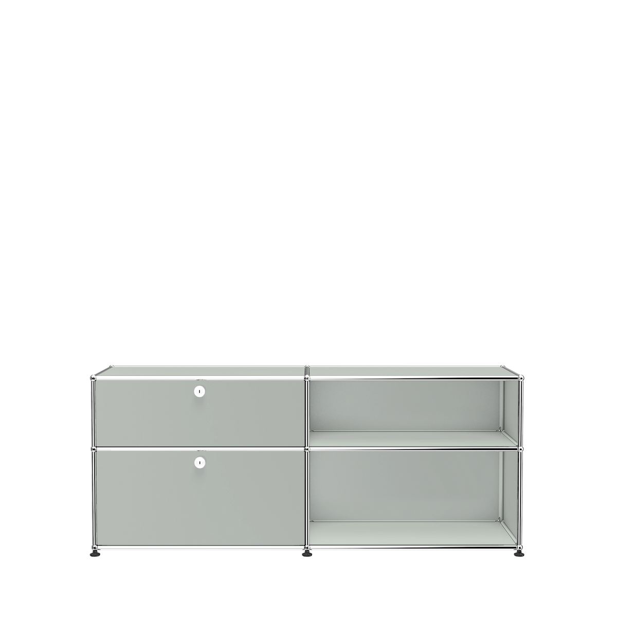 Modular File Credenza 1524 Drawers in Light Grey