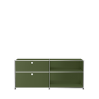 Modular File Credenza 1524 Drawers in Olive Green