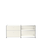 Modular File Credenza 1524 Drawers in Pure White
