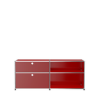Modular File Credenza 1524 Drawers in Ruby Red