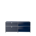 Modular File Credenza 1524 Drawers in Steel Blue