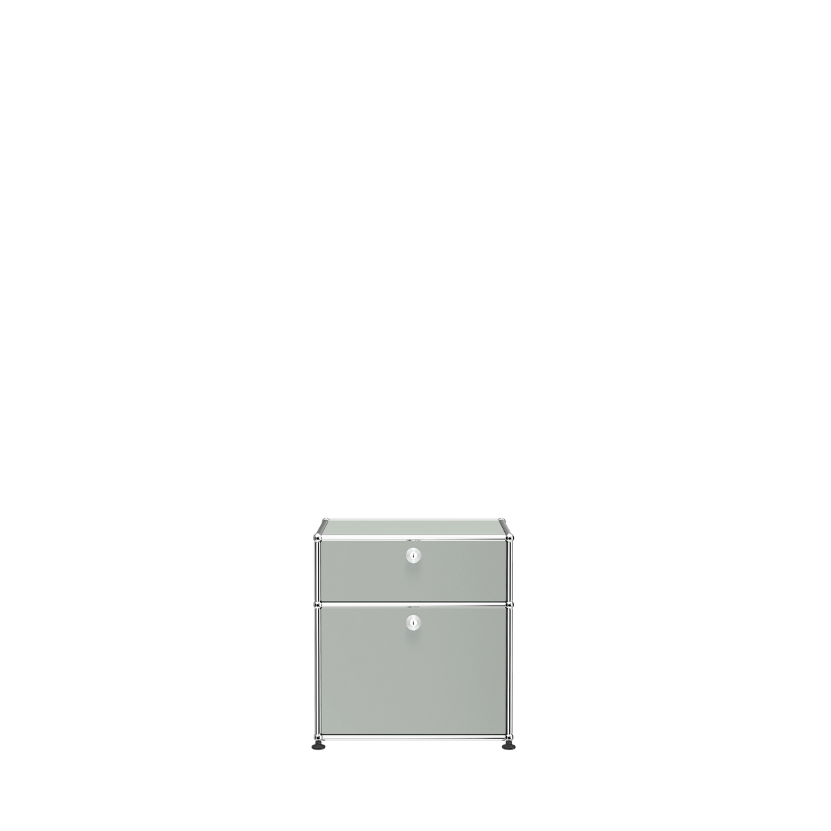 Modular Nightstand 533 Double Door in Light Grey