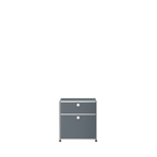 Modular Nightstand 533 Double Door in Mid Grey